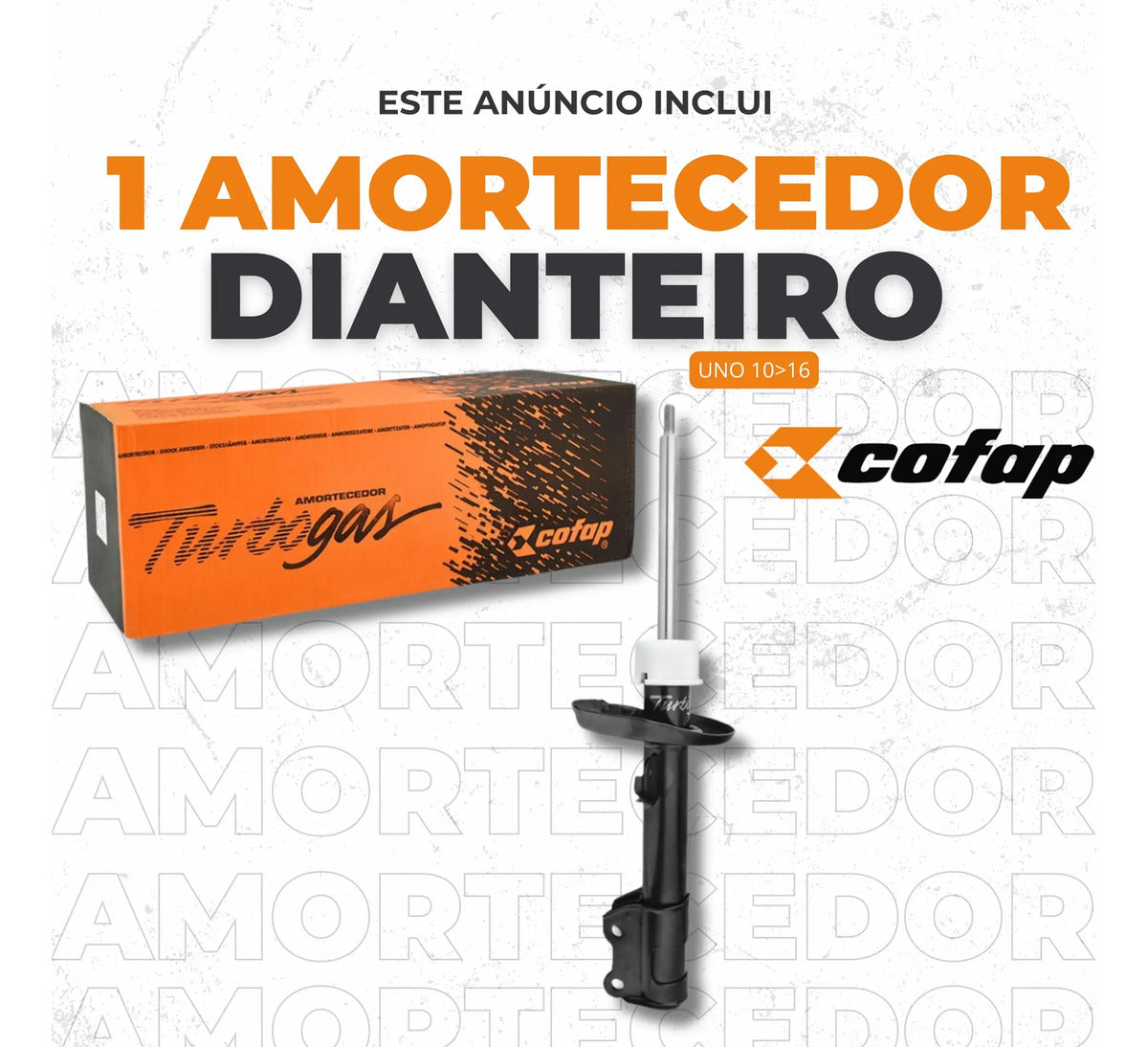 Amortecedor Dianteiro Esquerdo Uno 10 - 16 Cofap Gp32826