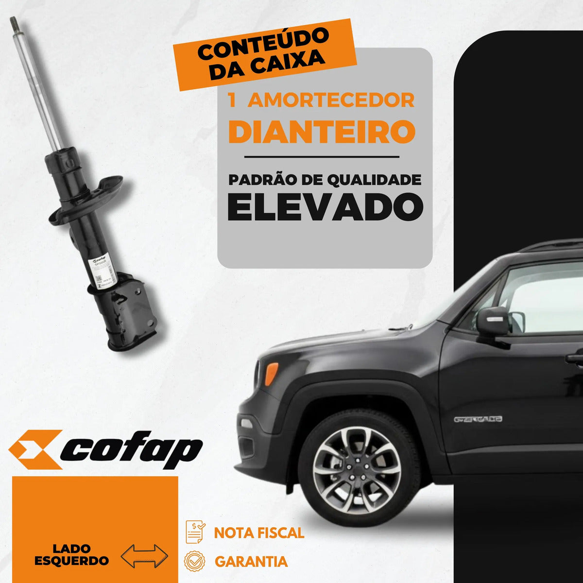 Amortecedor Diant Esquerdo Renegade 4x4 2015 Cofap Gp33229