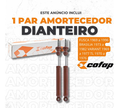Par Amortecedor Dianteiro Brasilia 1973 A 1982 - Cofap