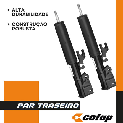 Par Amortecedor Traseiro Cofap Uno Mille Economy 1.0 2009...