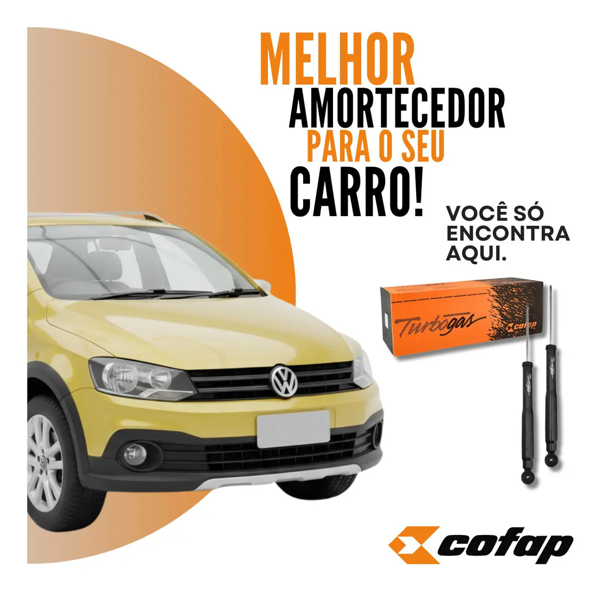 Par Amortecedor Traseiro Crossfox 2005 A 2014 Cofap