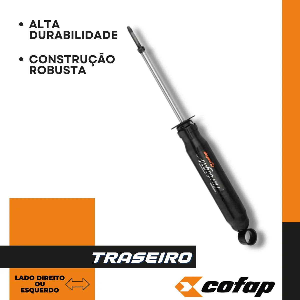 Amortecedor Traseiro Cofap Caravan 1987 88 89 1991 1992 1993
