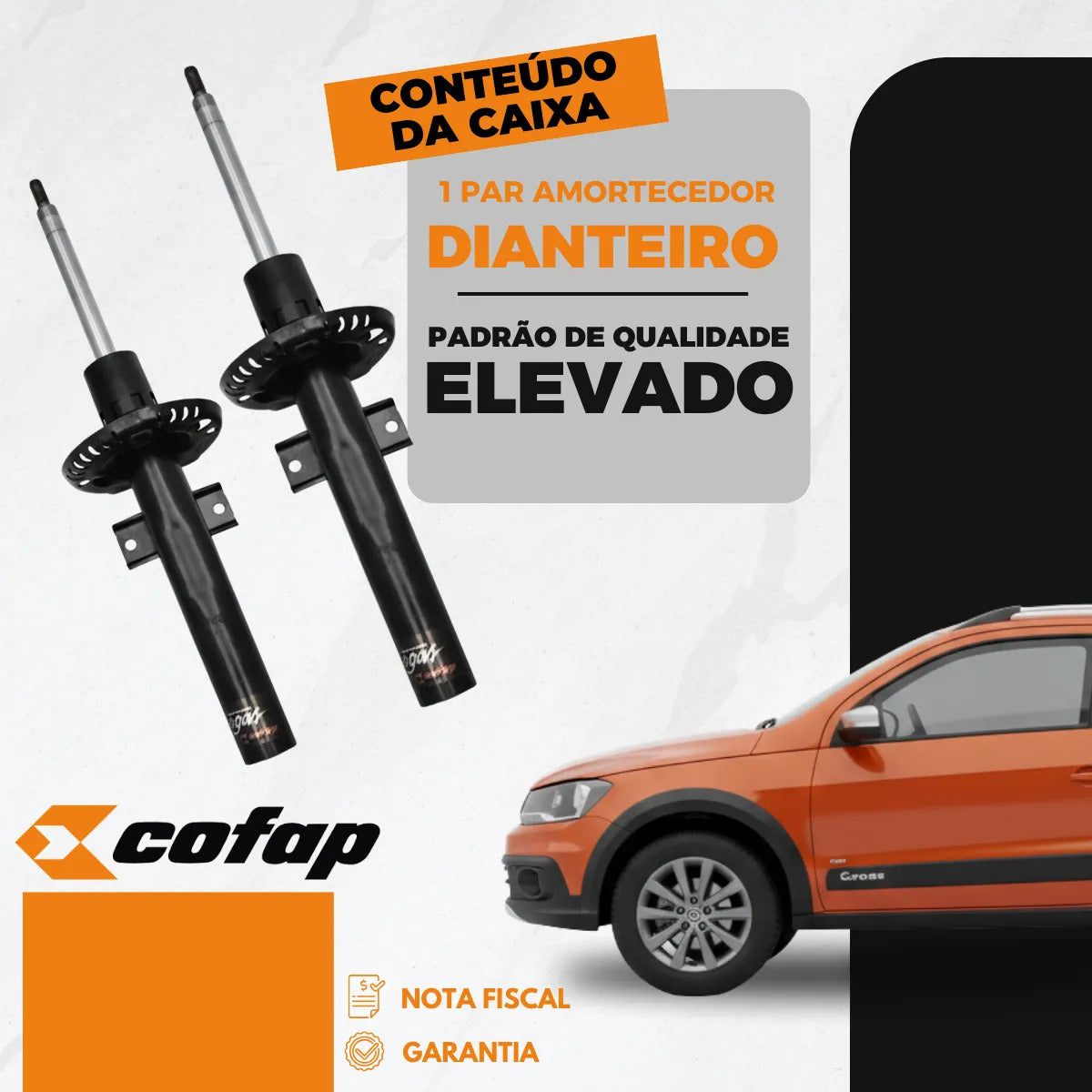 Par Amortecedor Dianteiro Saveiro Cross 2015 Em Diante Cofap