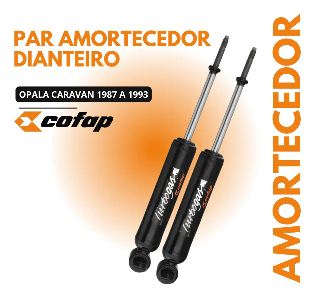 Par Amortecedor Dianteiro Cofap Gm Opala 1988