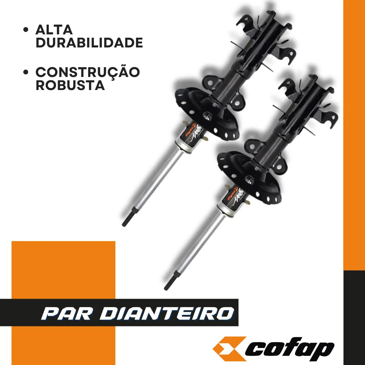 Par Amortecedor Dianteiro Fit City 2009 10 11 12 2013 Cofap