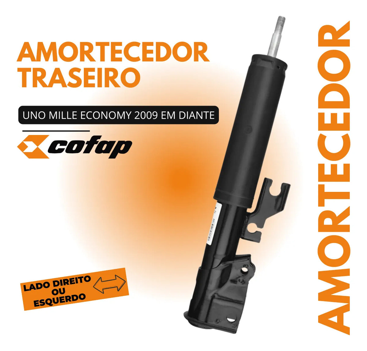 Amortecedor Traseiro Cofap Uno Mille Economy 1.0 2009 Diante