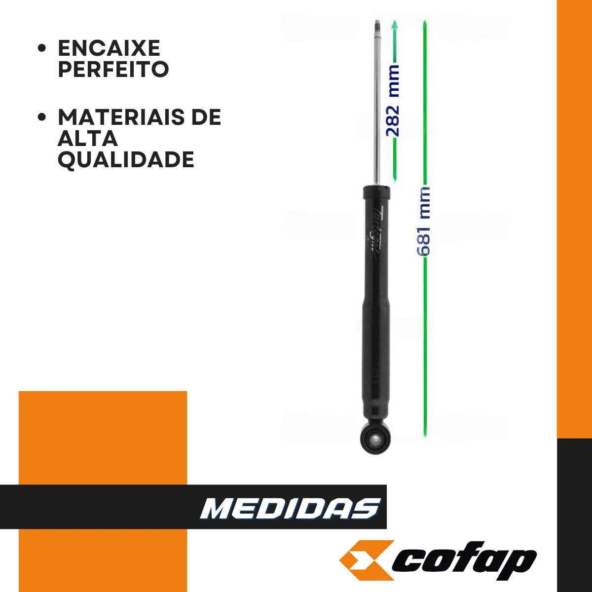Par Amortecedor Traseiro Fox 03 Polo 02/14 Spacefox 06 Cofap