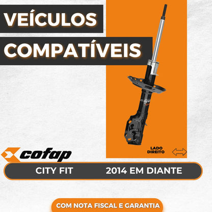 Amortecedor Dianteiro Direito City Fit 2014 A 2022 Cofap