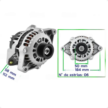 Alternador Euro 70004n120a Carro/caminhonete C/ Ar 12v 120a