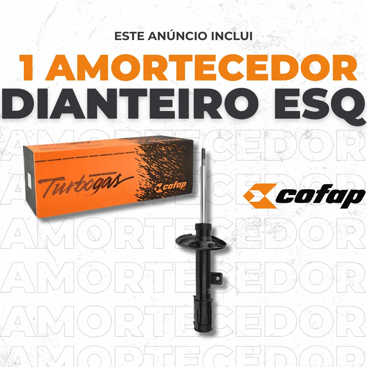 Amortecedor Dianteiro Esquerdo 408 Sedan 2011 A 2019 - Cofap
