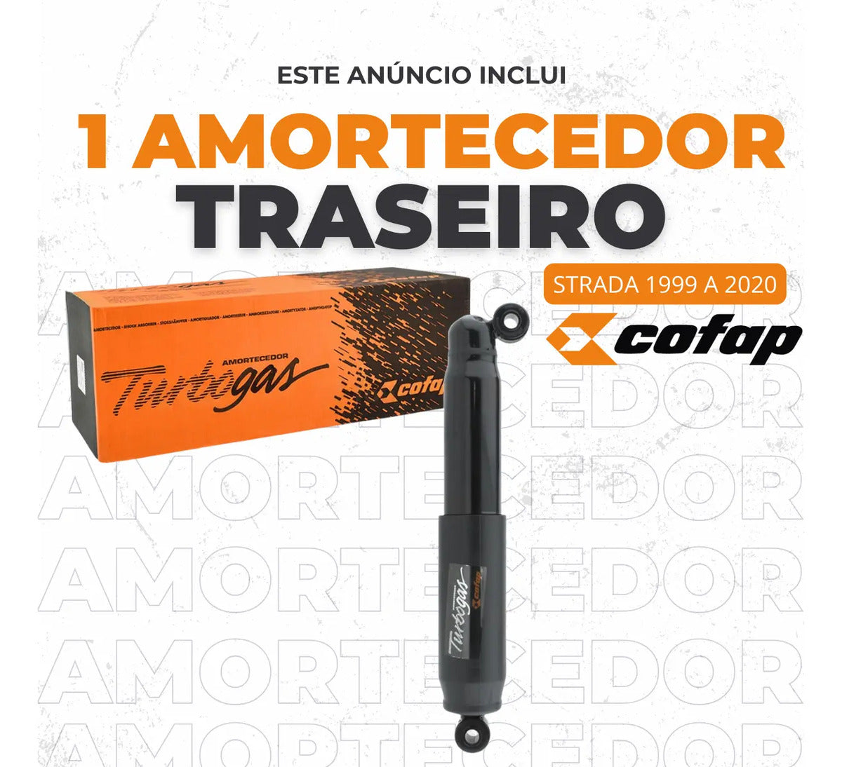 Amortecedor Traseiro Fiat Strada Gl12380  Original Cofap