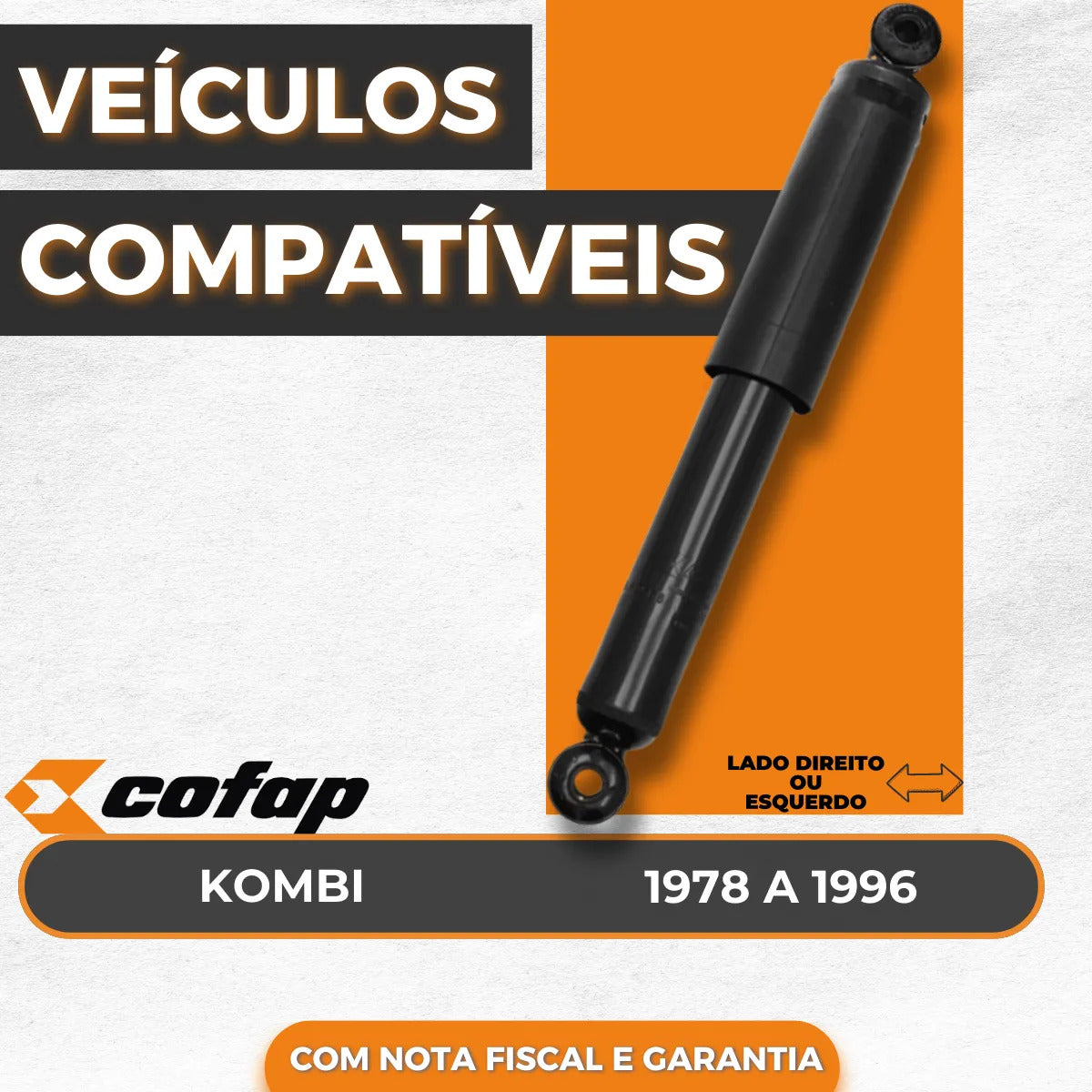 Amortecedor Dianteiro Kombi 1978 A 91 92 93 94 95 1996 Cofap