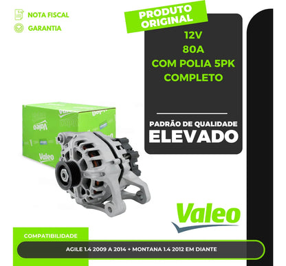 Alternador Agile 2009 A 2014 Montana Após 2012 12v 80a 5pk