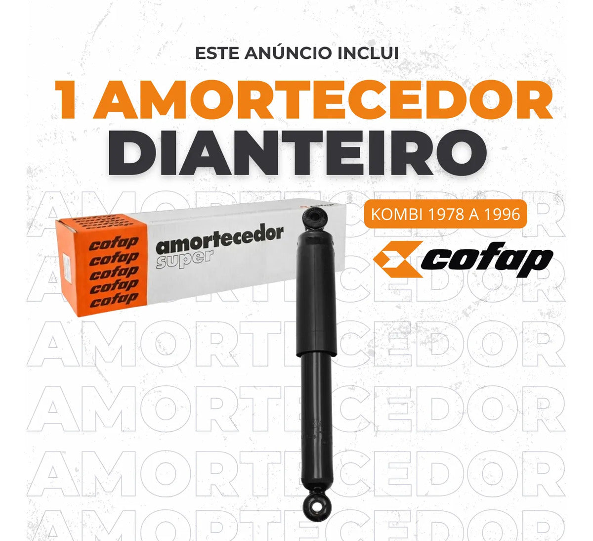 Amortecedor Dianteiro Kombi 1978 A 91 92 93 94 95 1996 Cofap