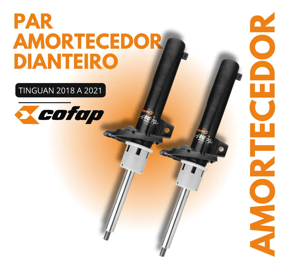Par Amortecedor Dianteiro Cofap Tiguan 2018 A 2021