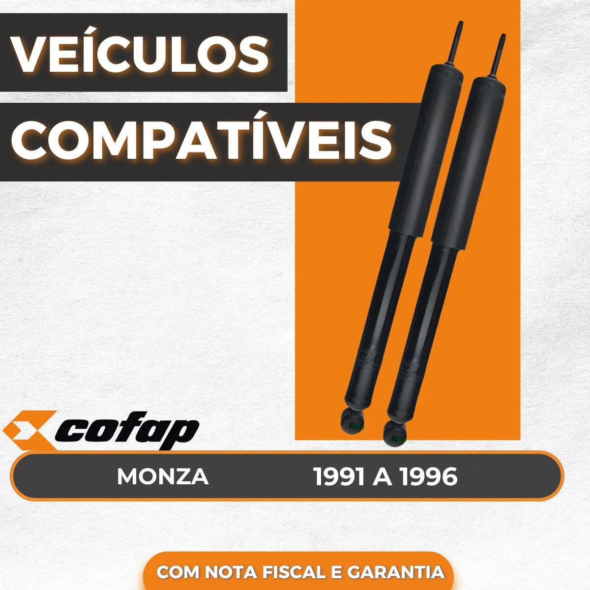 Par Amortecedor Traseiro Monza 1991 92 93 94 1995 1996 Cofap