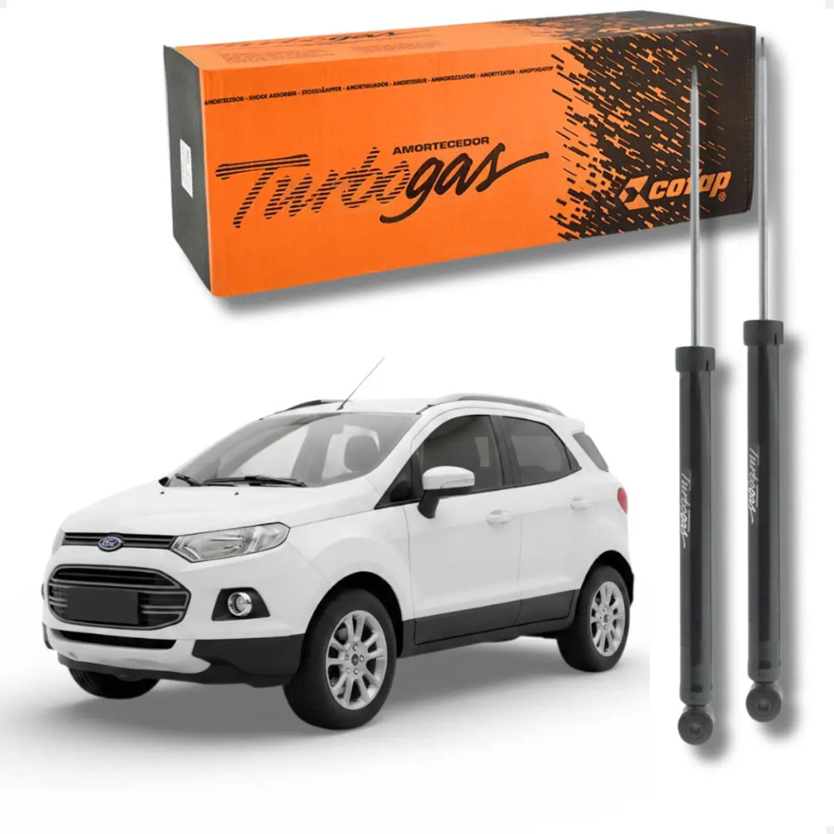 Par Amortecedor Traseiro Ecosport 2003 A 2012 Todos - Cofap