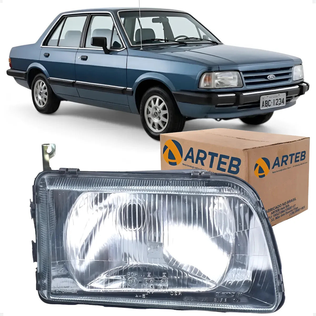Farol Ford Corcel 2 Belina 2 Del Rey 1989 1990 1991 Arteb