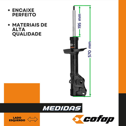 Amortecedor Dianteiro Esquerdo 1.8 Civic 11 16 Cofap Gp33218
