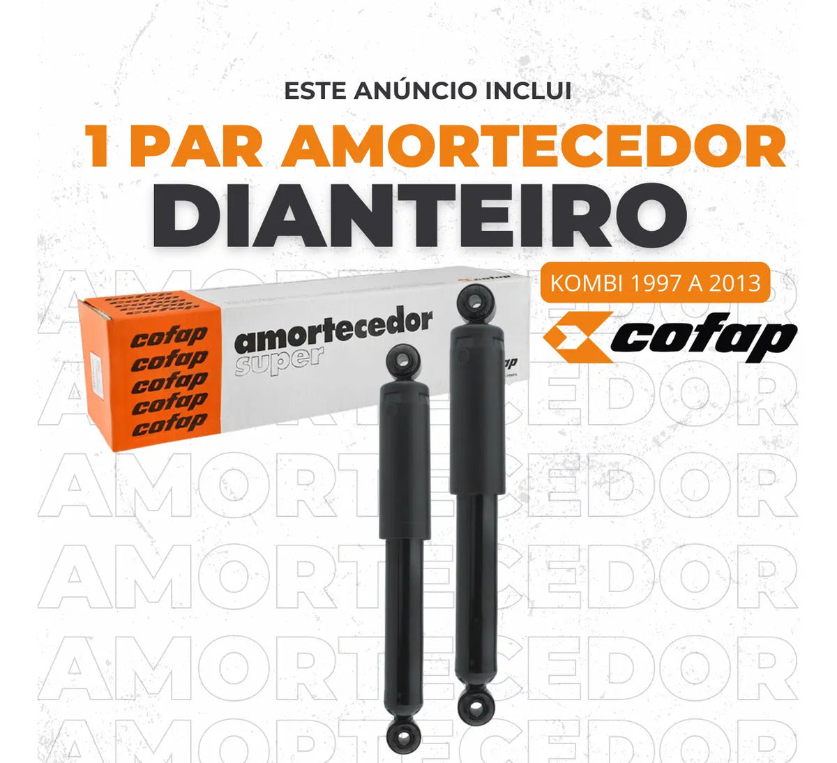 Par Amortecedor Dianteiro  Vw Kombi 1997 A 2013 Cofap Super