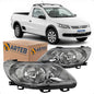 Farol Masca Cromo Onix Defletor Saveiro G5 2009 A 2012 Arteb