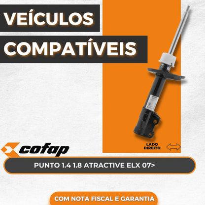Amortecedor Dianteiro Direito Punto 2007+ Cofap Gp32644