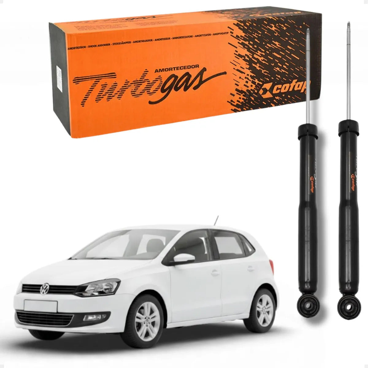 Par Amortecedor Traseiro Original Cofap Polo 2002 A 2014