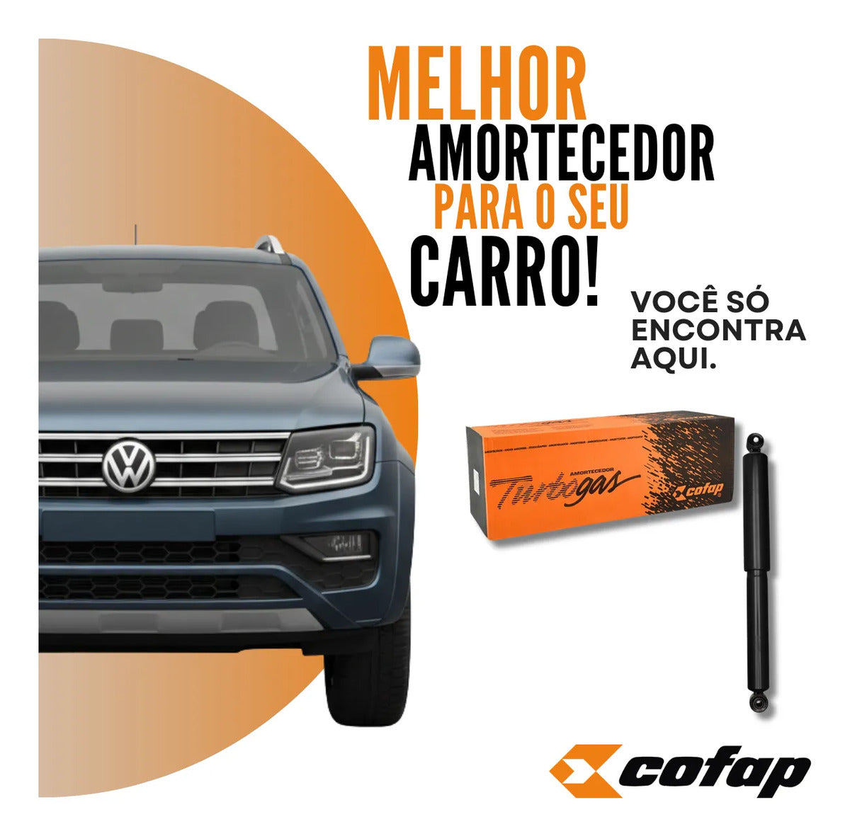 Amortecedor Traseiro Amarok 2011 2013 2015 2017 Cofap