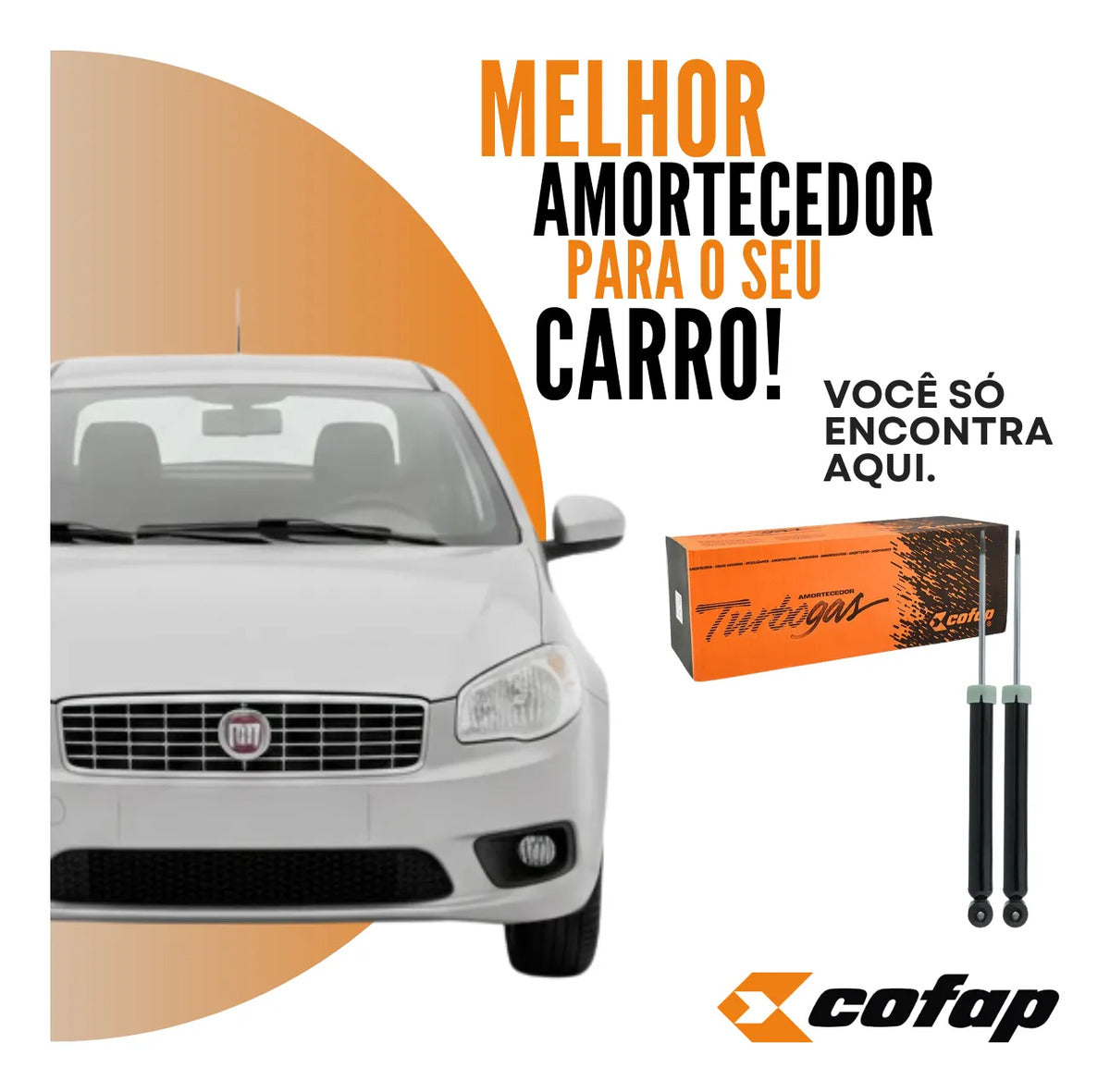 Par Amortecedor Traseiro Grand Siena 2013 Original Cofap