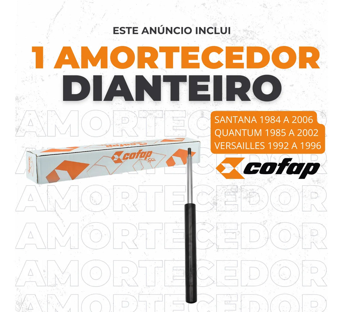 Amortecedor Dianteiro Cofap Royale Versailles 1992 A 1996