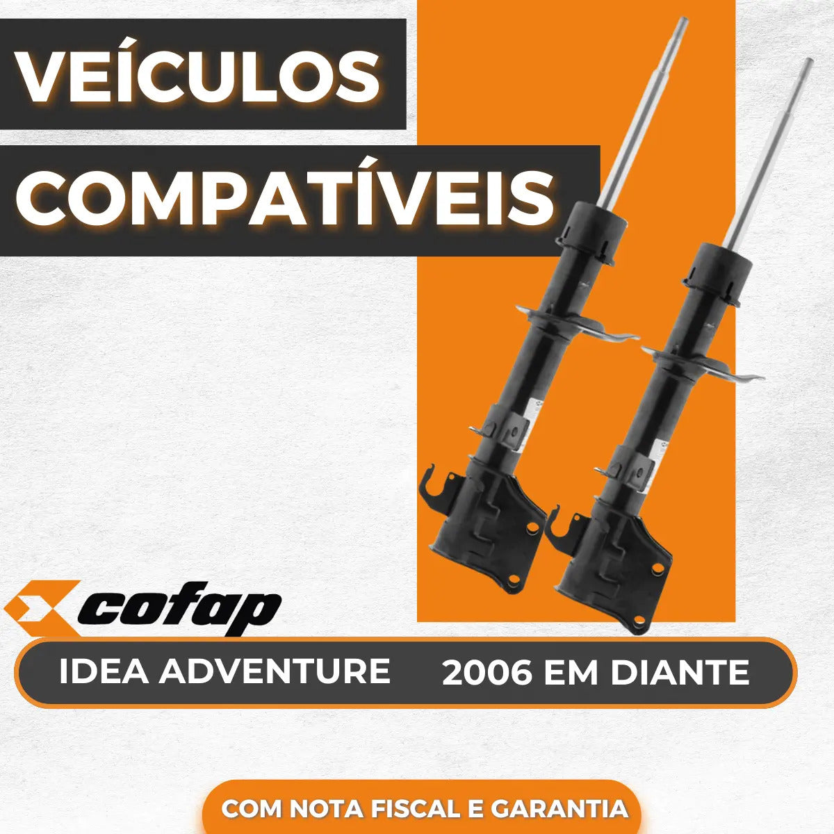 Par Amortecedor Dianteiro Fiat Idea Adventure Original Cofap