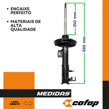 Amortecedor Dianteiro Direito Onix 2020 Cofap Gp30626