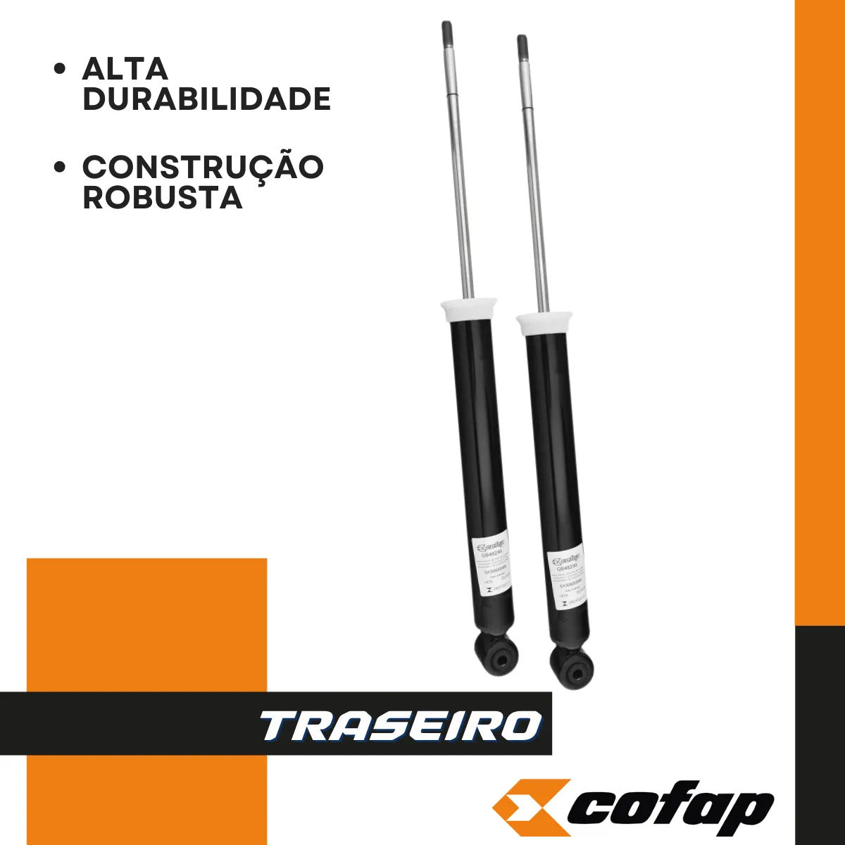 Par Amortecedor Traseiro Fiat Mobi Way 2016/.. Cofap