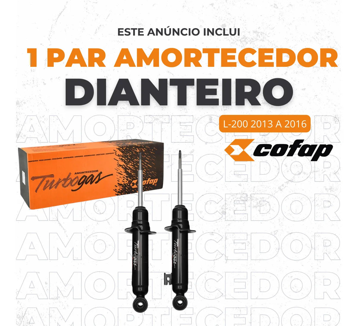 Par Amortecedor Dianteiro L200 Triton 2013 Com Sds Cofap