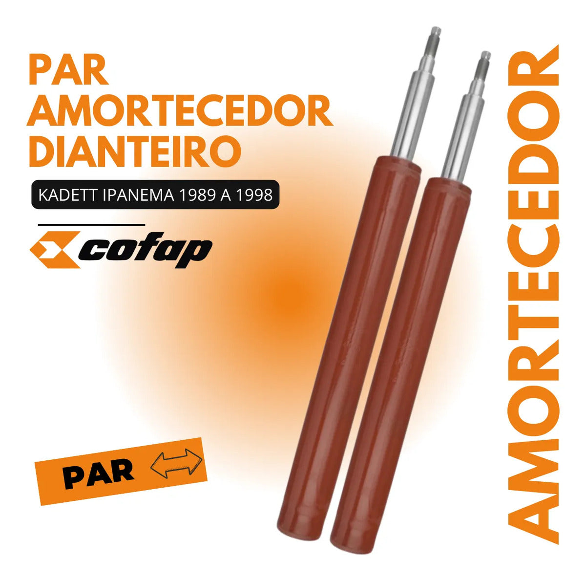 Par Amortecedor Dianteiro Ipanema 1989 A 1998 - Cofap
