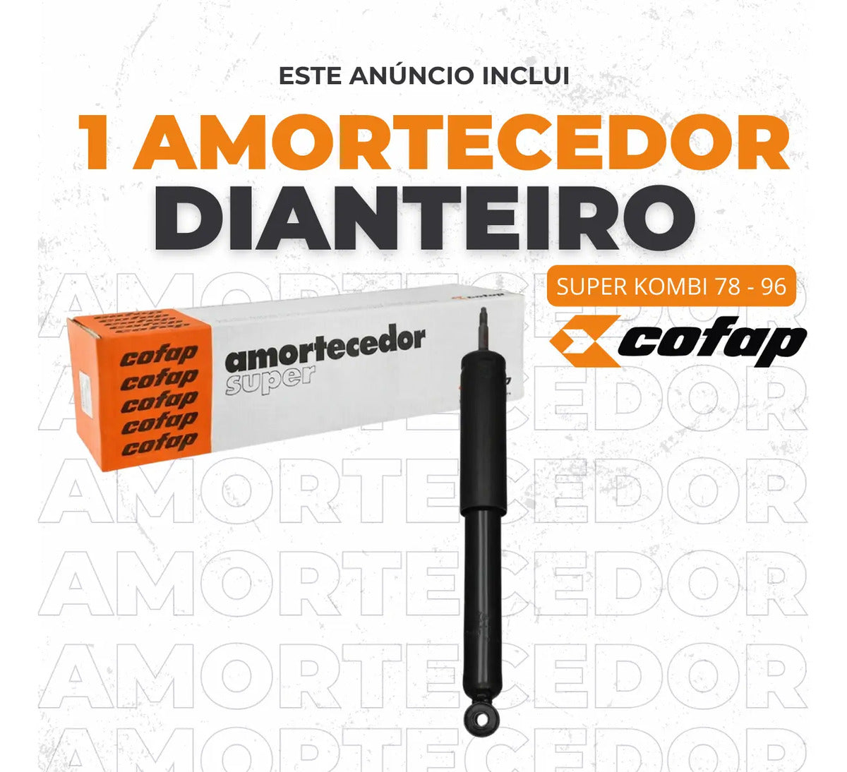 Amortecedor Dianteiro Fusca Brasilia Variante Tl - Cofap Sup