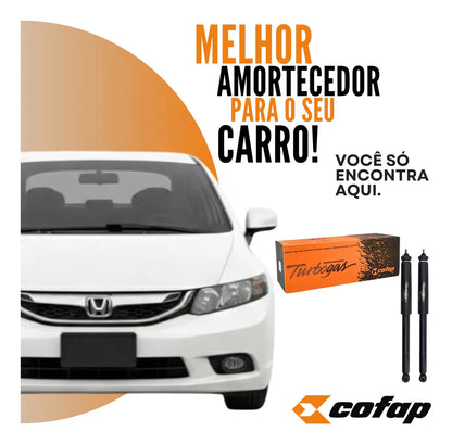 Par Amortecedor Traseiro Original Cofap New Civic 2008 2009