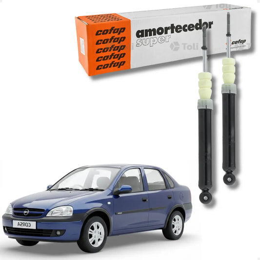 Par Amortecedor Traseiro Gm Corsa Celta Classic Prisma Cofap
