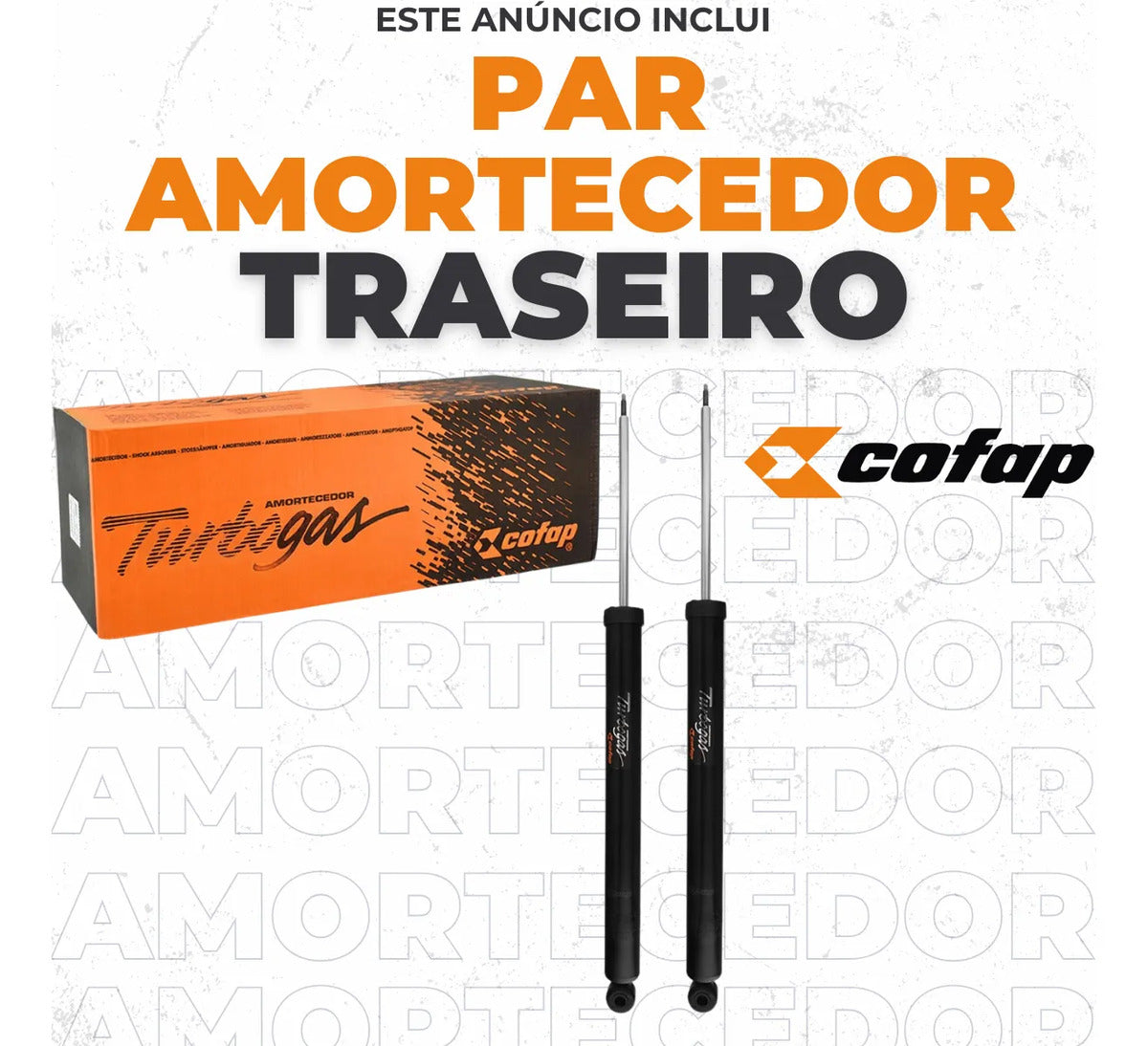 Par Amortecedor Traseiro Focus 2.0 2014 2015 Cofap Original