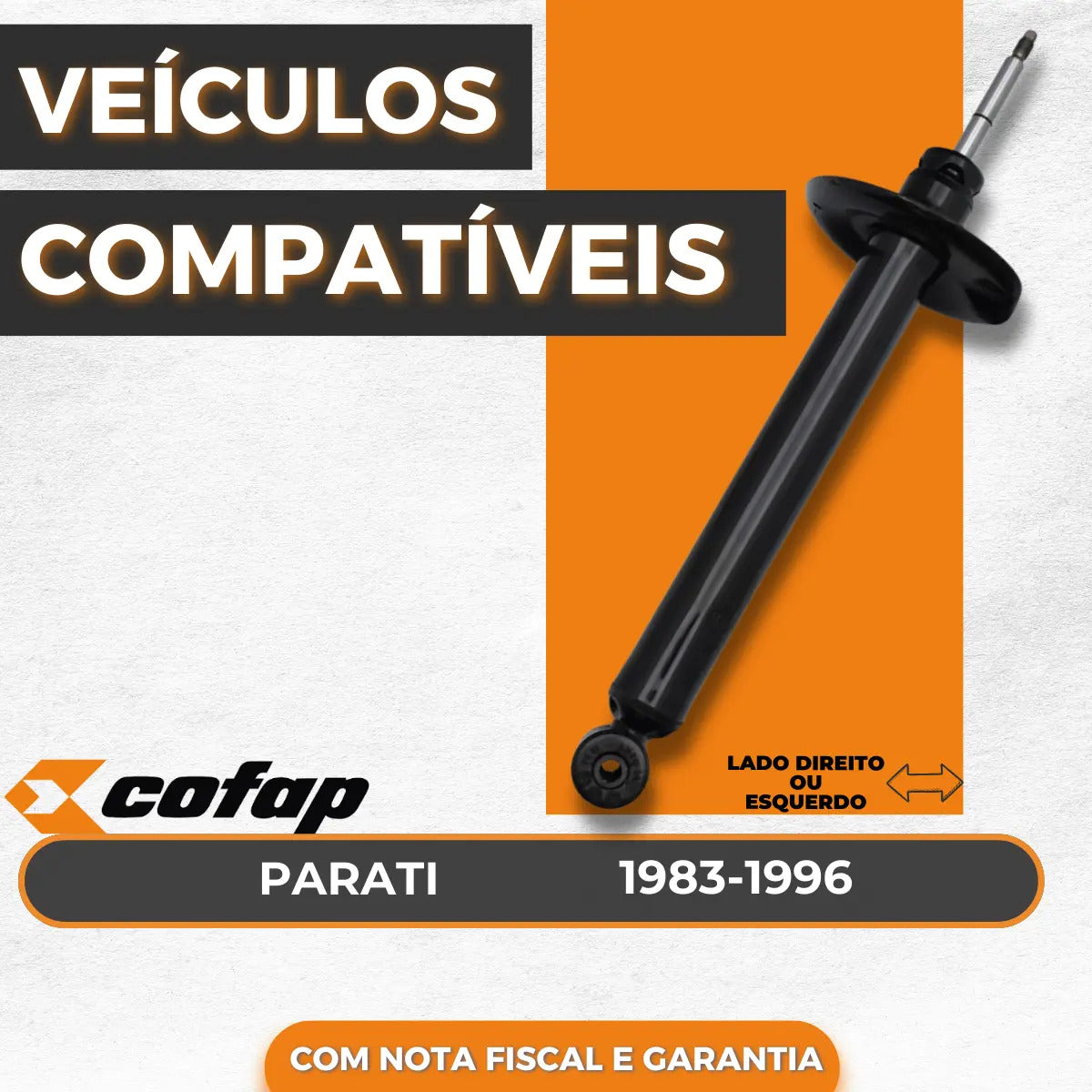 Amortecedor Traseiro Cofap Parati Quadrada 1984 A 1995