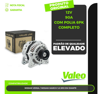 Alternador Nissan Versa / Nissan March 1.6 2012 Em Diante