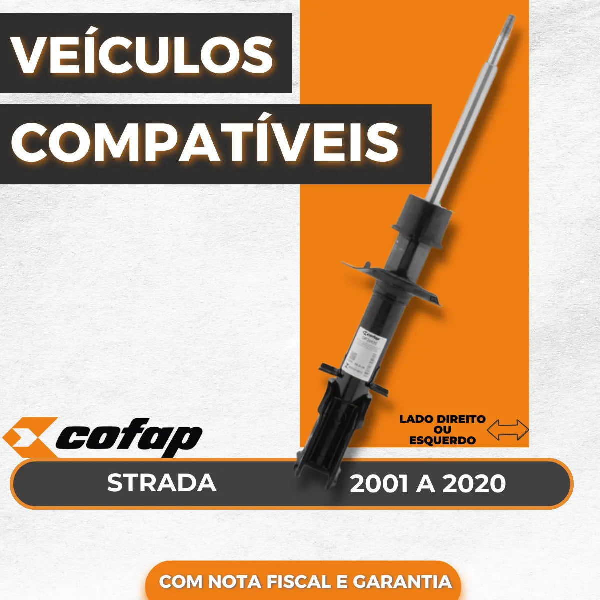 Amortecedor Cofap Dianteiro Strada 2001 A 2020
