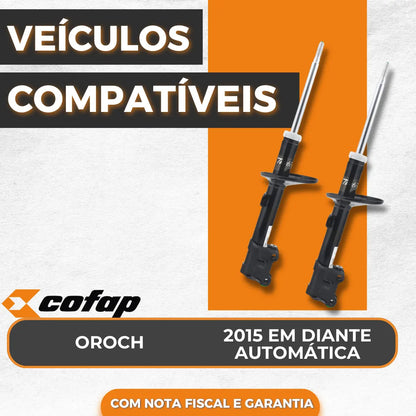 Par Amortecedor Dianteiro Oroch Automático 2015 A 2024 Cofap
