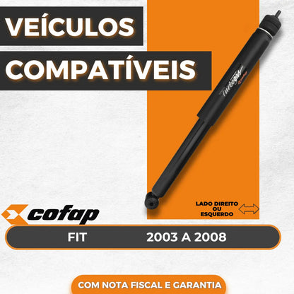 Amortecedor Traseiro Honda Fit 2003 A 2008 Cofap
