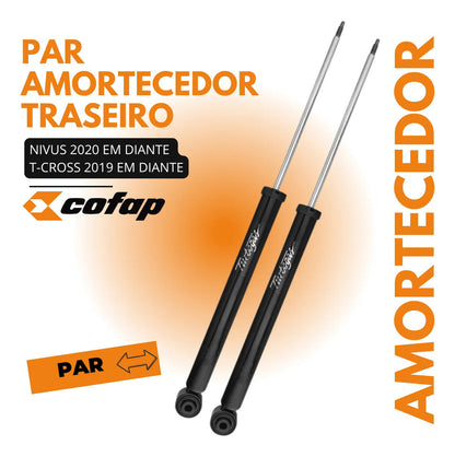 Par Amortecedor Traseiro Gás T-cross 2019 A 2025 Cofap