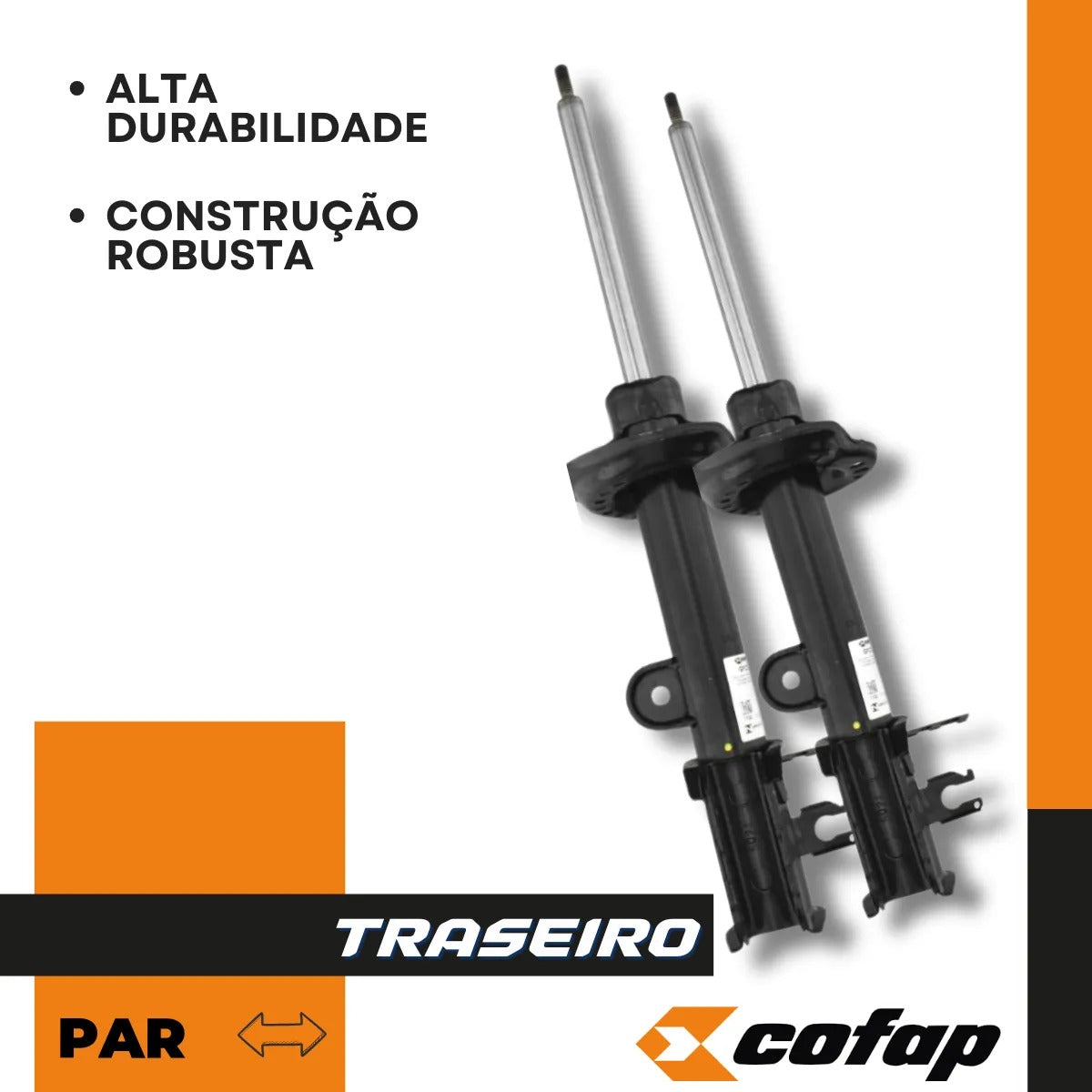 Par Amortecedor Traseiro  Compass 2.0 Diesel 17... Cofap