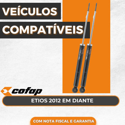 Par Amortecedor Traseiro Toyota Etios 2012 A 2021 Cofap
