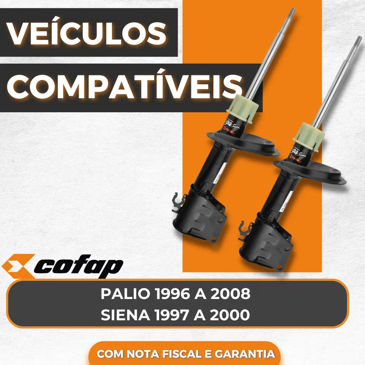 Par Amortecedor Dianteiro Palio Ate 2008 Cofap