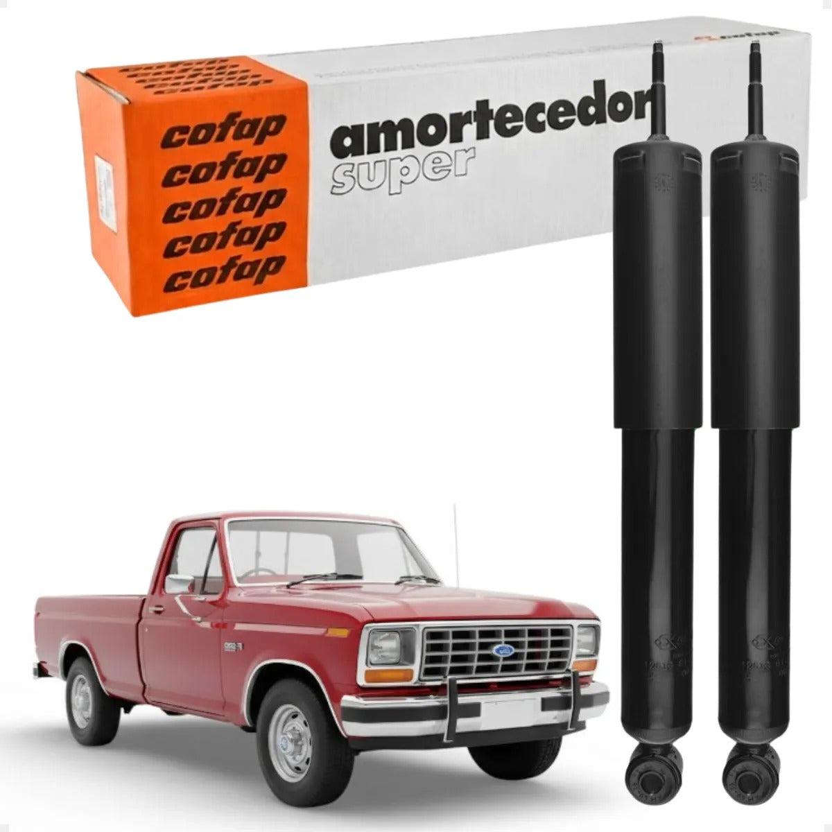 Par Amortecedor Traseiro F1000 1979 A 1990 Cofap