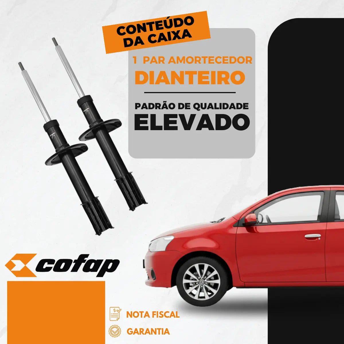 Par Amortecedor Dianteiro Toyota Etios 2017/.. Cofap